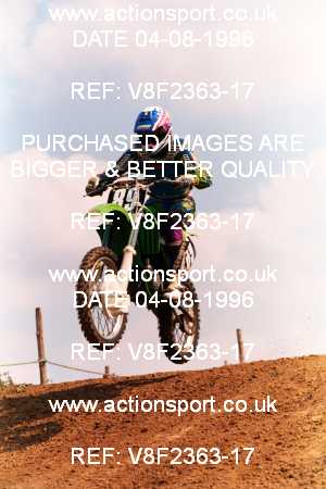 Photo: V8F2363-17 ActionSport Photography 04/08/1996 AMCA Gloucester MXC - Haresfield _6_125-750Juniors #89