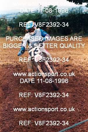 Photo: V8F2392-34 ActionSport Photography 11/08/1996 AMCA Brierly Hill MX - Six Ashes, Kings Nordley _2_JuniorsGroup1 #73