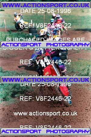 Photo: V8F2446-22 ActionSport Photography 25/08/1996 AMCA Hereford MXC - Bacton _1_JuniorsUnlimitedGroup1 #49