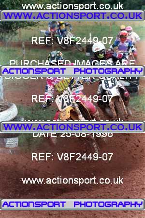 Photo: V8F2449-07 ActionSport Photography 25/08/1996 AMCA Hereford MXC - Bacton _2_250Qualifiers #89