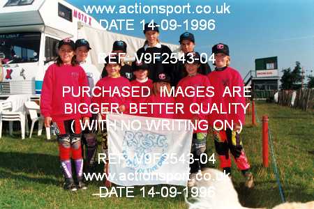 Photo: V9F2543-04 ActionSport Photography 14/09/1996 BSMA UK Schoolgirl Championship - Elsworth _7_Groups_Podiums #1