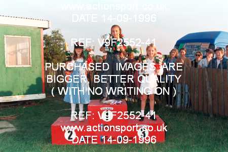 Photo: V9F2552-41 ActionSport Photography 14/09/1996 BSMA UK Schoolgirl Championship - Elsworth _7_Groups_Podiums #2