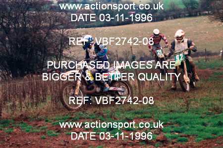 Photo: VBF2742-08 ActionSport Photography 03/11/1996 AMCA Southam MXC - Badby _2_250-750Seniors #25