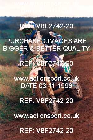 Photo: VBF2742-20 ActionSport Photography 03/11/1996 AMCA Southam MXC - Badby _2_250-750Seniors #25