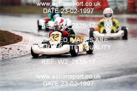 Photo: W2_2835-17 ActionSport Photography 23/02/1997 Manchester and Buxton Kart Club - Three Sisters _6_Cadets #32
