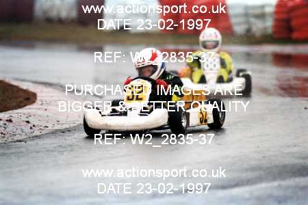 Photo: W2_2835-37 ActionSport Photography 23/02/1997 Manchester and Buxton Kart Club - Three Sisters _6_Cadets #32
