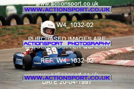 Photo: W4_1032-02 ActionSport Photography 20/04/1997 Shenington Kart Club _1_Cadets #59