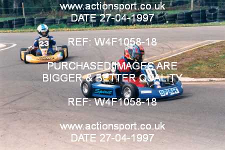 Photo: W4F1058-18 ActionSport Photography 27/04/1997 Dunkeswell Kart Club _1_Cadet #23