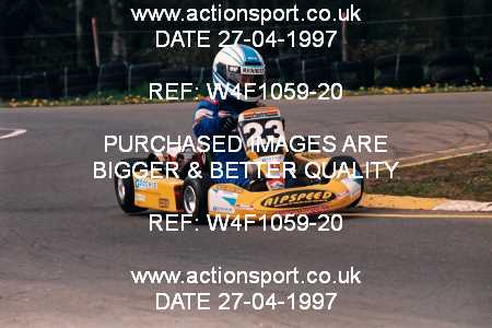 Photo: W4F1059-20 ActionSport Photography 27/04/1997 Dunkeswell Kart Club _1_Cadet #23