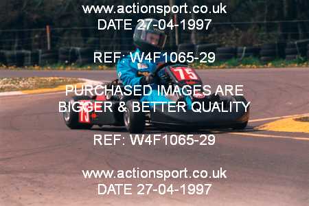 Photo: W4F1065-29 ActionSport Photography 27/04/1997 Dunkeswell Kart Club _4_SeniorTKM #75
