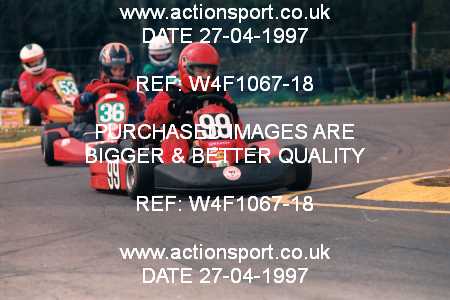Photo: W4F1067-18 ActionSport Photography 27/04/1997 Dunkeswell Kart Club _5_JuniorRookie #99
