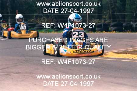 Photo: W4F1073-27 ActionSport Photography 27/04/1997 Dunkeswell Kart Club _1_Cadet #23