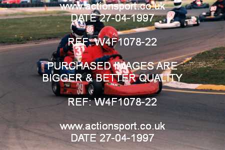 Photo: W4F1078-22 ActionSport Photography 27/04/1997 Dunkeswell Kart Club _4_SeniorTKM #39