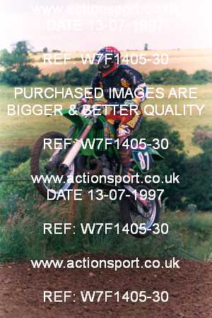 Photo: W7F1405-30 ActionSport Photography 13/07/1997 AMCA Marshfield MXC  _1_250Juniors #87