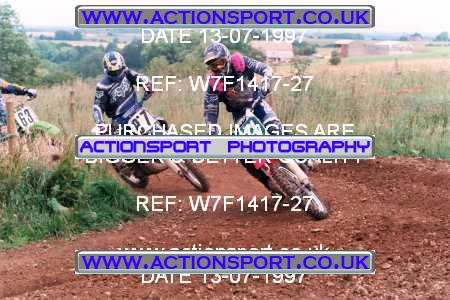 Photo: W7F1417-27 ActionSport Photography 13/07/1997 AMCA Marshfield MXC  _5_250-750Experts #87