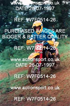 Photo: W7F0514-26 ActionSport Photography 26/07/1997 Corsham SSC Masters of Motocross _3_80s #88