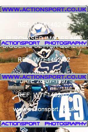 Photo: W7F1462-02 ActionSport Photography 26/07/1997 YMSA Supernational - Wildtracks _5_Schoolboy125s #49