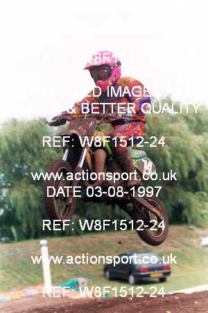 Photo: W8F1512-24 ActionSport Photography 3,4/08/1997 ACU BYMX Cambridge Junior SC Cat Finning Youth International - Mildenhall  _4_60s #74