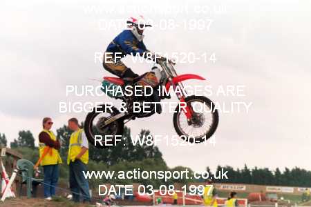 Photo: W8F1520-14 ActionSport Photography 3,4/08/1997 ACU BYMX Cambridge Junior SC Cat Finning Youth International - Mildenhall  _3_80s #13