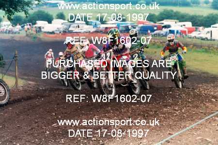 Photo: W8F1602-07 ActionSport Photography 17/08/1997 AMCA Moseley MXC - Brownhills  _3_250-750Juniors #9990