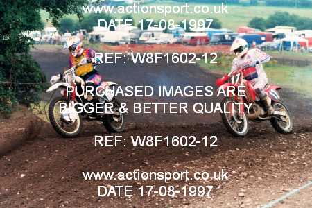 Photo: W8F1602-12 ActionSport Photography 17/08/1997 AMCA Moseley MXC - Brownhills  _3_250-750Juniors #9990