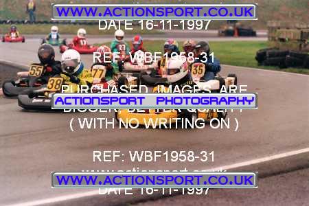 Photo: WBF1958-31 ActionSport Photography 16/11/1997 Shenington Kart Club _7_Cadets #28