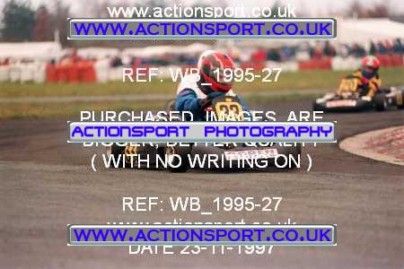 Photo: WB_1995-27 ActionSport Photography 23/11/1997 Manchester & Buxton Kart Club - Three Sisters, Wigan _4_JICA_JuniorTKMNovice #33