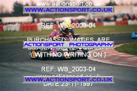 Photo: WB_2003-04 ActionSport Photography 23/11/1997 Manchester & Buxton Kart Club - Three Sisters, Wigan _7_Gearbox #77
