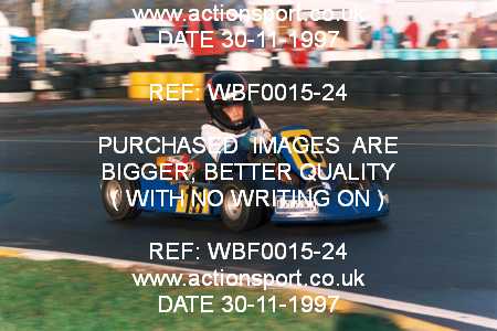 Photo: WBF0015-24 ActionSport Photography 30/11/1997 Dunkeswell Kart Club _1_Cadets #18