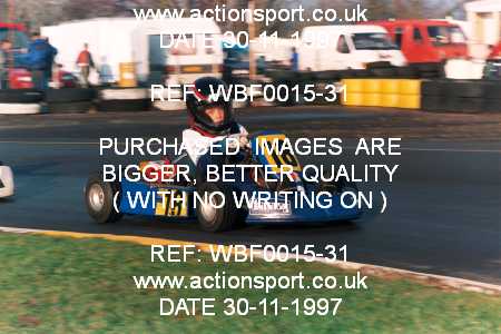 Photo: WBF0015-31 ActionSport Photography 30/11/1997 Dunkeswell Kart Club _1_Cadets #18