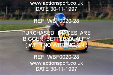 Photo: WBF0020-28 ActionSport Photography 30/11/1997 Dunkeswell Kart Club _1_Cadets #26