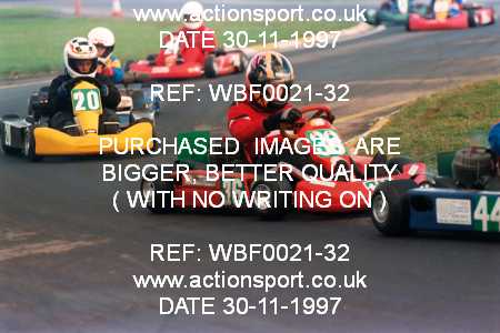 Photo: WBF0021-32 ActionSport Photography 30/11/1997 Dunkeswell Kart Club _3_Rookie #36