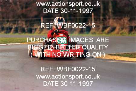 Photo: WBF0022-15 ActionSport Photography 30/11/1997 Dunkeswell Kart Club _3_Rookie #36
