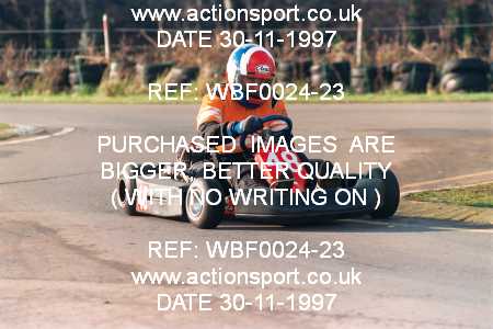 Photo: WBF0024-23 ActionSport Photography 30/11/1997 Dunkeswell Kart Club _4_SeniorTKM #48
