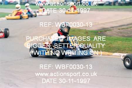 Photo: WBF0030-13 ActionSport Photography 30/11/1997 Dunkeswell Kart Club _1_Cadets #18