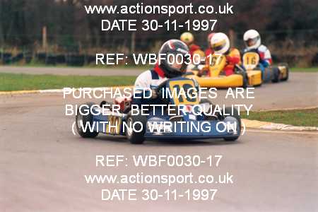 Photo: WBF0030-17 ActionSport Photography 30/11/1997 Dunkeswell Kart Club _1_Cadets #18