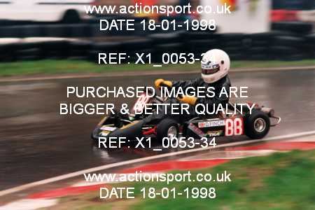 Photo: X1_0053-34 ActionSport Photography 18/01/1998 Buckmore Park Kart Club _3_SeniorTKM #88