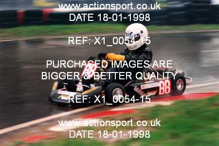 Photo: X1_0054-15 ActionSport Photography 18/01/1998 Buckmore Park Kart Club _3_SeniorTKM #88