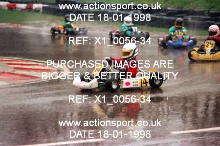 Photo: X1_0056-34 ActionSport Photography 18/01/1998 Buckmore Park Kart Club _2_Cadets #14