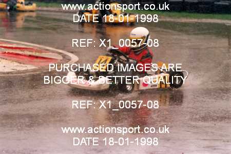 Photo: X1_0057-08 ActionSport Photography 18/01/1998 Buckmore Park Kart Club _2_Cadets #14