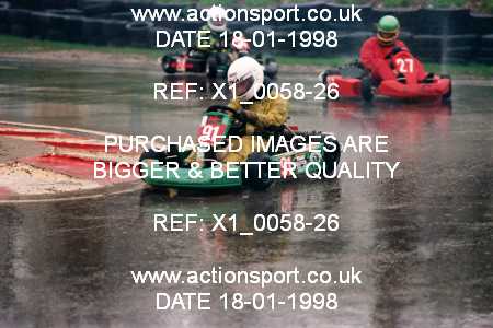 Photo: X1_0058-26 ActionSport Photography 18/01/1998 Buckmore Park Kart Club _3_SeniorTKM #91