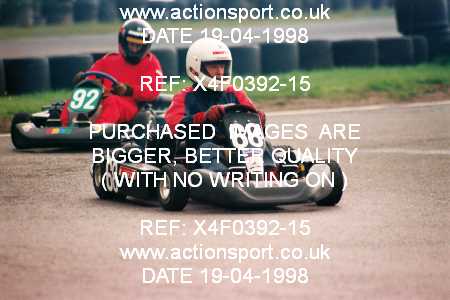 Photo: X4F0392-15 ActionSport Photography 19/04/1998 Buckmore Park Kart Club _5_100C #68