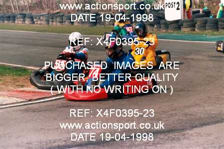 Photo: X4F0395-23 ActionSport Photography 19/04/1998 Buckmore Park Kart Club _3_SeniorTKM #74