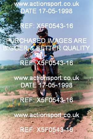 Photo: X5F0543-16 ActionSport Photography 17/05/1998 AMCA Shobdon MCC - Shobdon _2_125-750Seniors #34