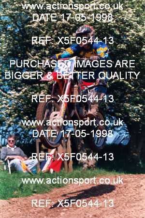 Photo: X5F0544-13 ActionSport Photography 17/05/1998 AMCA Shobdon MCC - Shobdon _2_125-750Seniors #34