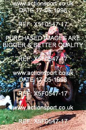 Photo: X5F0547-17 ActionSport Photography 17/05/1998 AMCA Shobdon MCC - Shobdon _3_125Experts #31