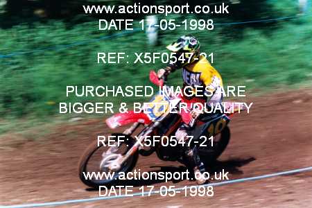 Photo: X5F0547-21 ActionSport Photography 17/05/1998 AMCA Shobdon MCC - Shobdon _3_125Experts #10