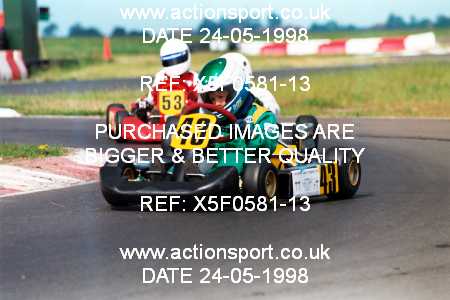 Photo: X5F0581-13 ActionSport Photography 24/05/1998 Lincs Kart Club - Fulbeck  _5_Cadets #43
