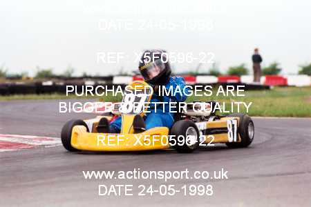 Photo: X5F0596-22 ActionSport Photography 24/05/1998 Lincs Kart Club - Fulbeck  _6_JuniorProKart #87