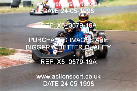 Photo: X5_0579-19A ActionSport Photography 24/05/1998 Lincs Kart Club - Fulbeck  _3_JuniorTKM #40